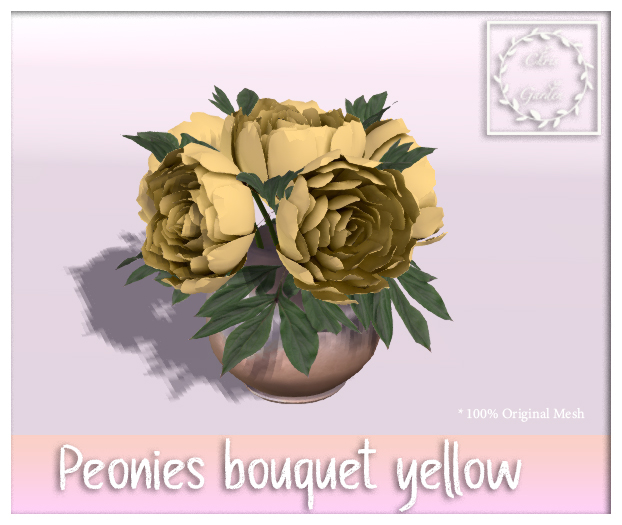 C*Peonies bouquet Yellow