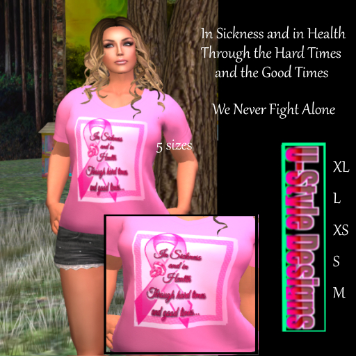 Ladies Classic n Sickness and in Health Tee 5 sizes