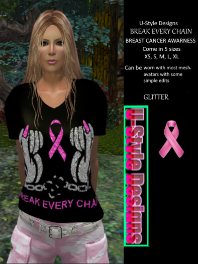 T-shirt Cancer Support Break Every Chain