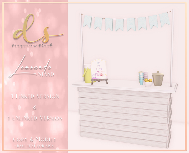 DS - Lemonade Stand Decor