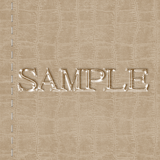 Zoy Texture [ Cable knit stripe Leather with stitching 08 ] Seamless - Cream
