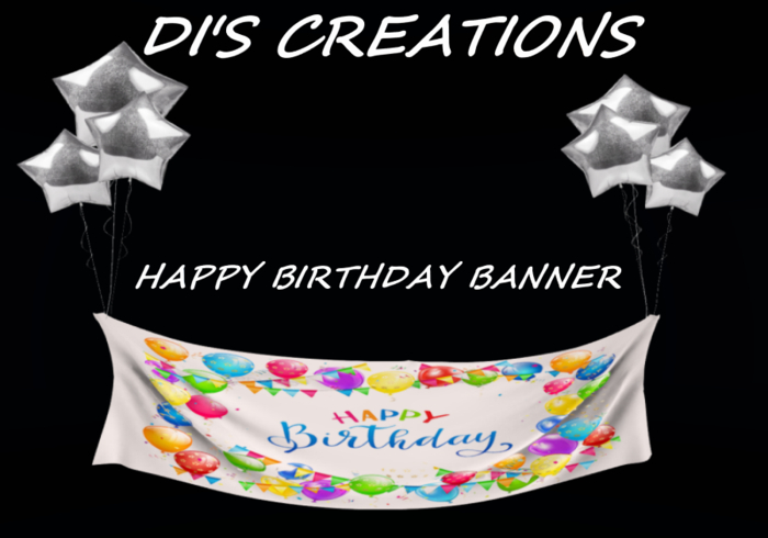 HAPPY BIRTHDAY BANNER BALLOONS