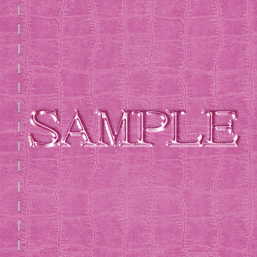 Zoy Texture [ Cable knit stripe Leather with stitching 08 ] Seamless - Pink
