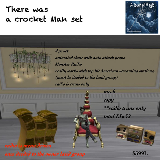 There was a crocket Man set-Box