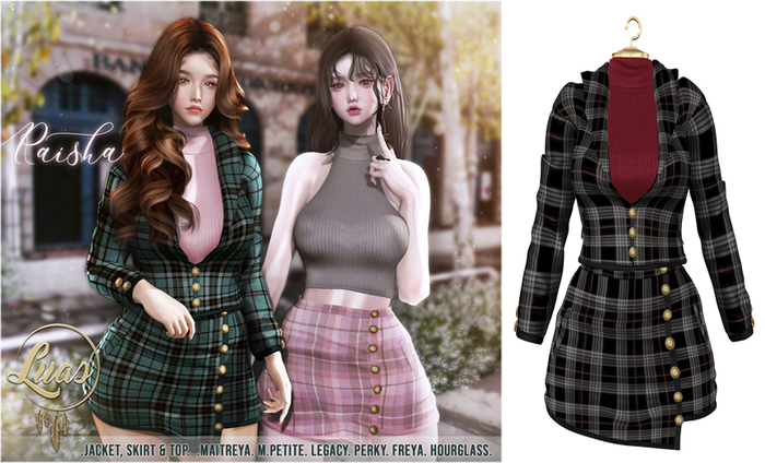 Luas Raisha Black & Red