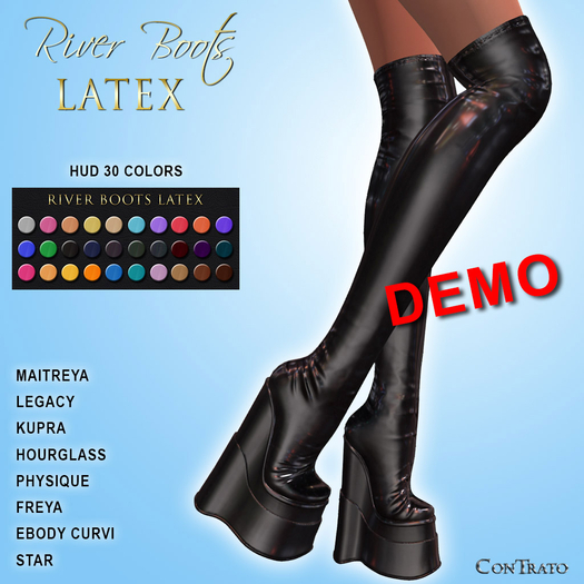 [ConTrato] River Latex Boots DEMO 