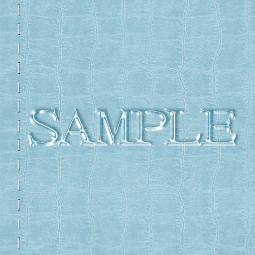 Zoy Texture [ Cable knit stripe Leather with stitching 08 ] Seamless - Sky