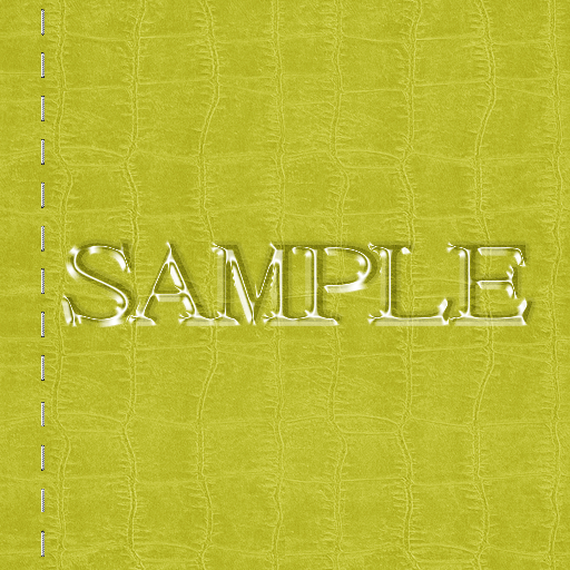 Zoy Texture [ Cable knit stripe Leather with stitching 08 ] Seamless - Yellow