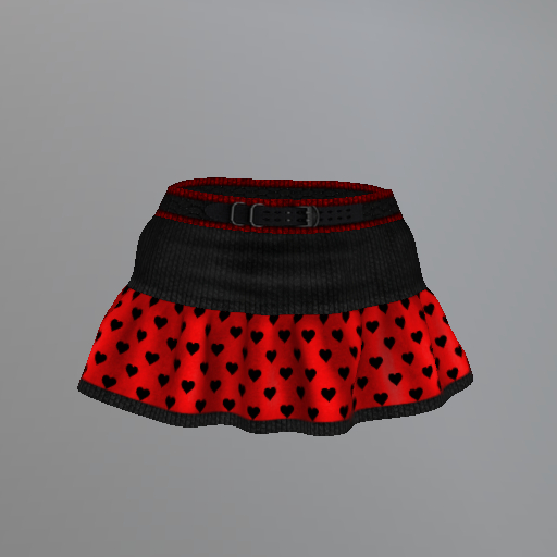 Gothic Valentine Hearts Inithium Miniskirt
