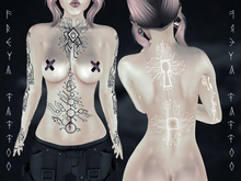 Freya Tattoo BOM -  Arms belly back - tintable Cyber WOMAN