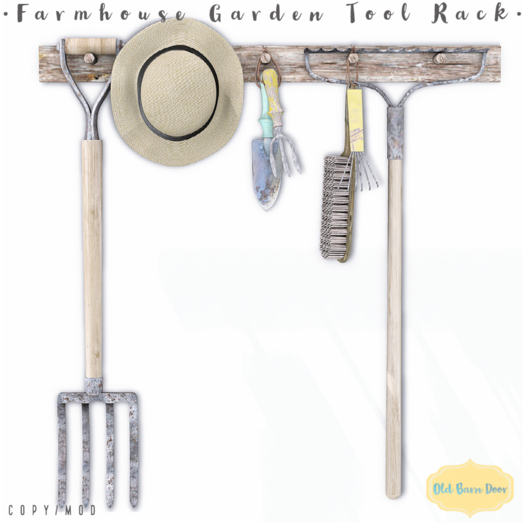 {OBD} Farmhouse Garden Tool Rack 