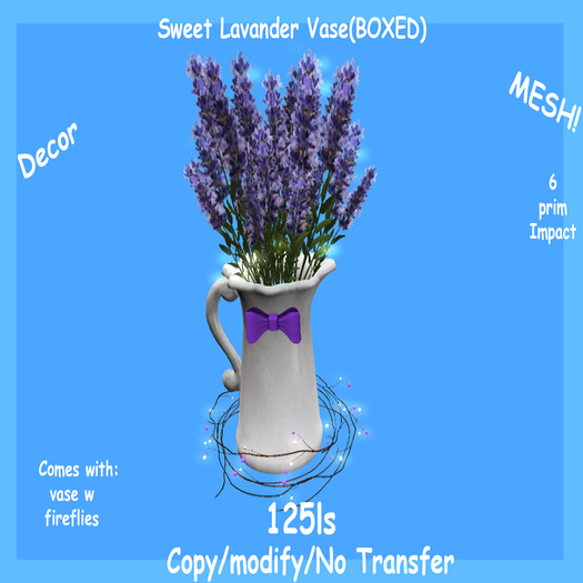 Sweet Lavander Vase(BOXED)