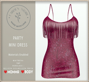 Party Mini Dress Pink Sequins  
