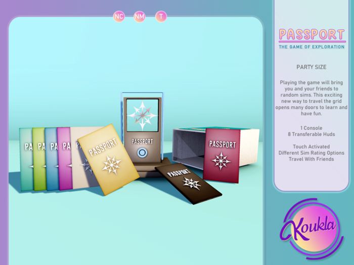 Koukla // Passport The Game / Party Size