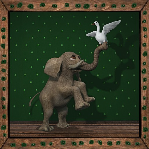 Cica's circus elephant 2 and duck