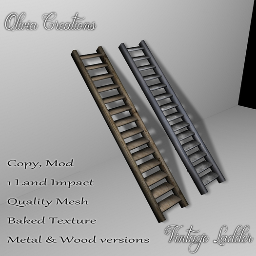 Ladder Metal & Wood