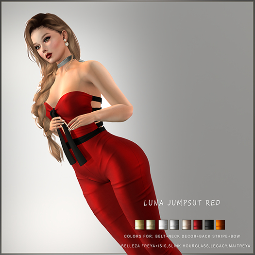 GGVG LUNA JUMP SUIT RED