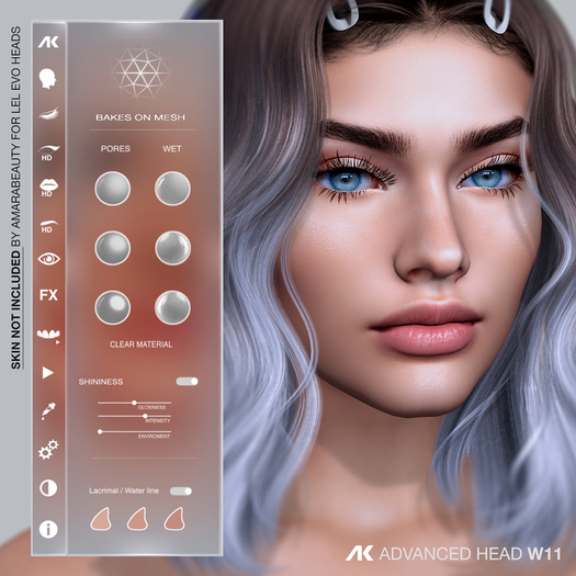 Second Life Marketplace - [AK Advanced] - Bento Head 4.0 #W11