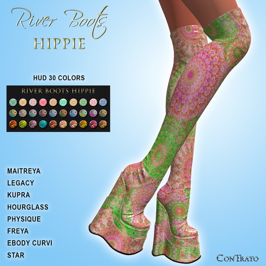 [ConTrato] River Boots Hippie 