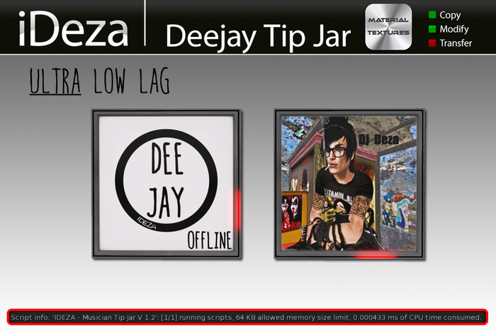 IDEZA - Deejay Tip Jar 