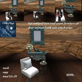 4pc accent set antiqwd turq-Box
