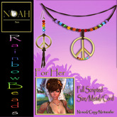 Rainbow Peace Beads Set For Her