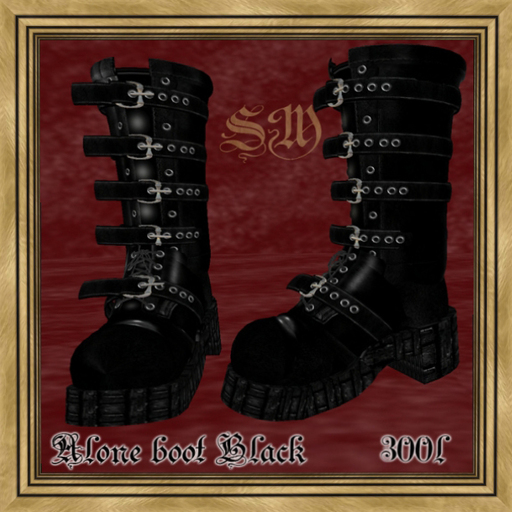ALONE BOOT PRETA DARK * LOW PRICE PLEASE VOTE !!!