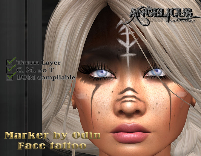 ::ANGELICUS:: Marker by Odin Face tattoo
