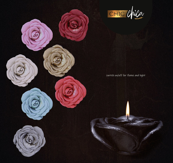 :::ChicChica::: Rose candles
