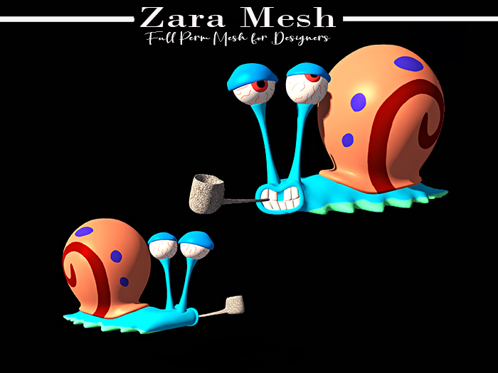 Zara Mesh - Toys - Rary Snail Doll - FULL PERM MESH*