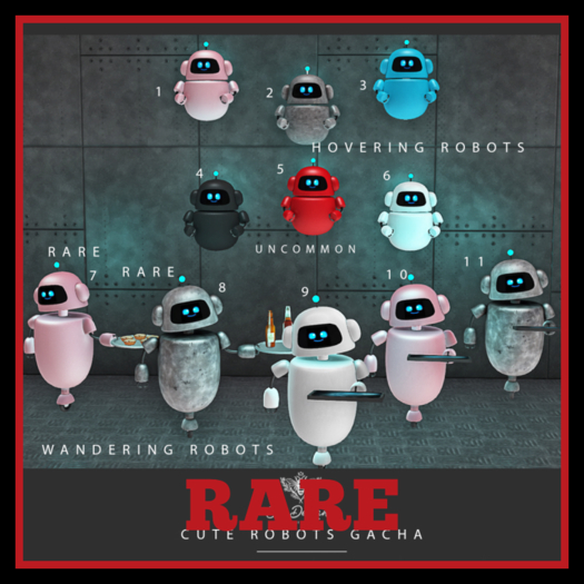 Bee Designs Cute Robots Gacha 8 RARE