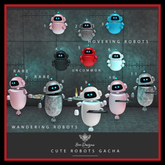 Bee Designs Cute Robots Gacha 6