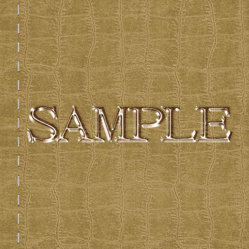 Zoy Texture [ Cable knit stripe Leather with stitching 09 ] Seamless - Camel