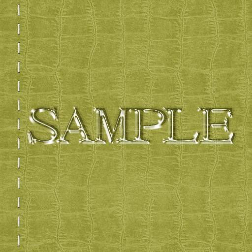 Zoy Texture [ Cable knit stripe Leather with stitching 09 ] Seamless - Moss Green