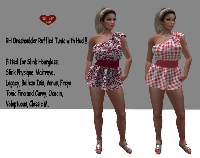 RH 210146 Oneshoulder Ruffled Tunic + Hud     Add Me !!!