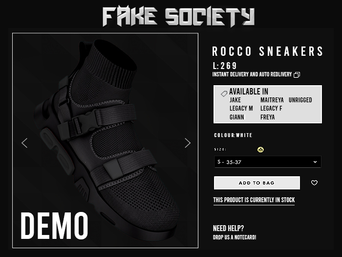 Fake Society x Rocco Sneakers [DEMO]