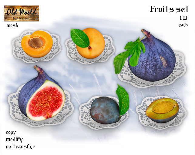 Fruits set - Old World - Medieval / Rustic
