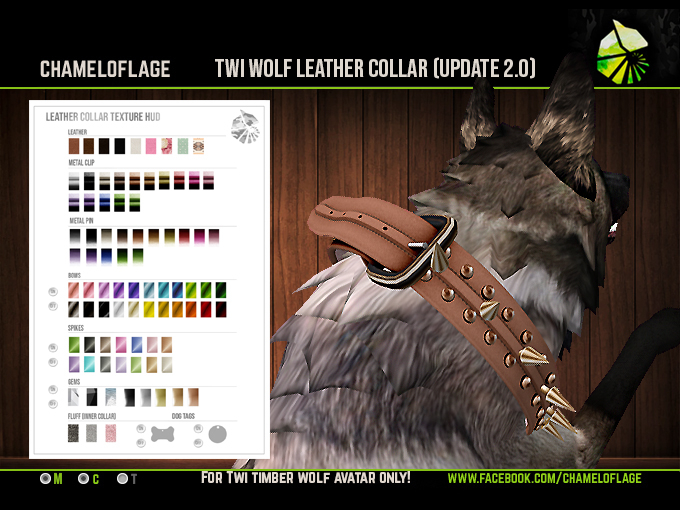 *CMFL* TWI WOLF - Leather collar UPDATE 2.0 (boxed)
