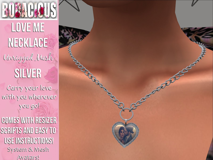 [:B:] Love Me Necklace ~ Silver *ADD ME*