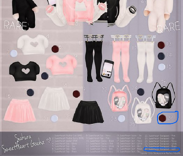 {Sakura} Sweetheart BackPack - Red