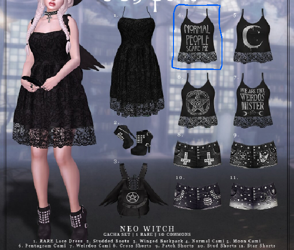 Oubliette- Normal Neo Witch Cami HOURGLASS