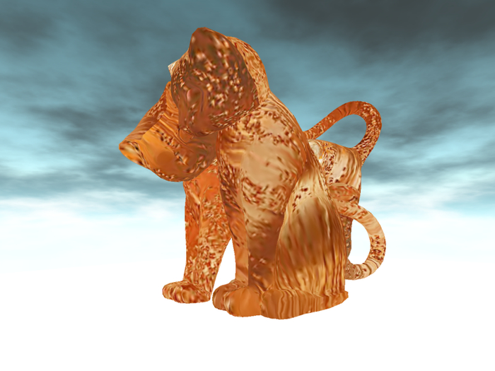 Cat Statue Firewater 10*