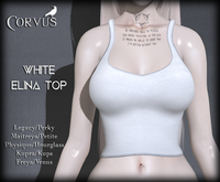 Corvus : White Elina Top