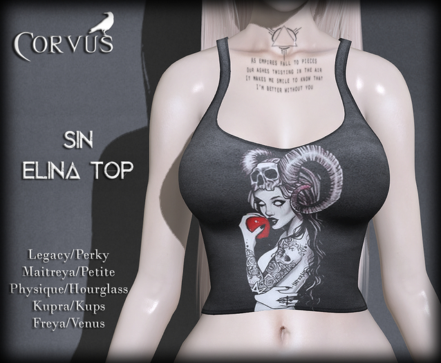 Corvus : Sin Elina Top