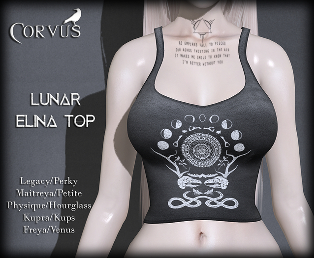 Corvus : Lunar Elina Top