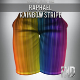 [FKD] RAPHAEL SHORTS - RAINBOW STRIPE