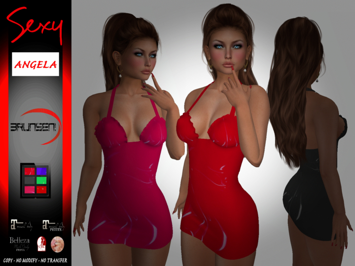 Brunsen Couture - Angela Sexy Dress Latex FATPACK