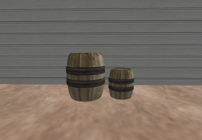 Pair of Oak Barrels