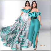GGVG WINDY DRESS BLUE