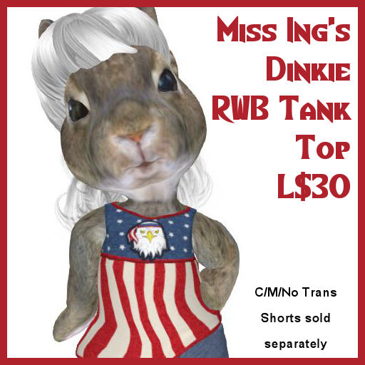 Miss Ing's Dinkie Tank Top RWB